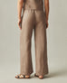 Women's Linen Wide Leg Pant - Pine Bark